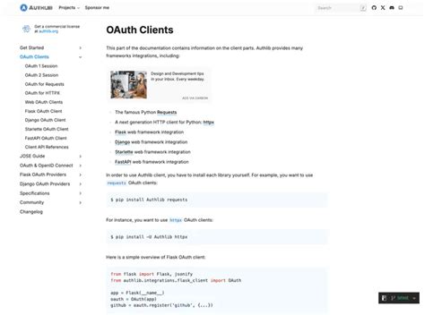 Image result for Using Authlib with Flask