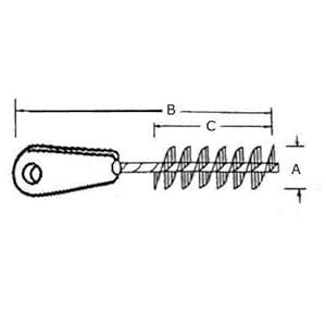 Brushtech 1/4-Inch Diameter and 16-Inch Long Tube and Cylinder Brush ...
