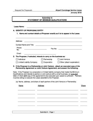 Fillable Online mission sfgov Submittal A STATEMENT OF MINIMUM ...