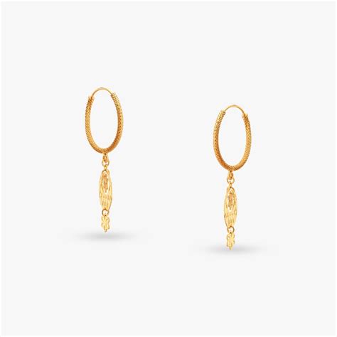 Filigree Gold Hoop Earrings