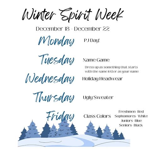 Spirit Week Ideas