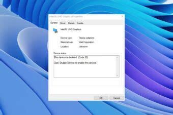 Image result for Graphics Device Driver Error Code 22