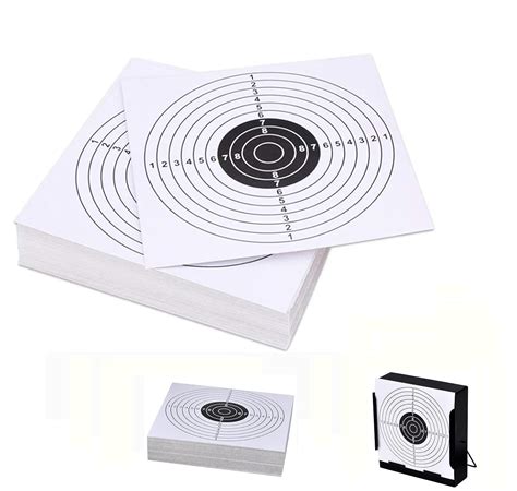 Pop Resin 100 Pack - Air Shot Paper Targets - 5.5 by 5.5 - Fits Gamo ...