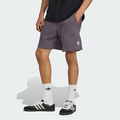 adidas Essentials Trefoil Waffle Shorts - Grey | adidas India