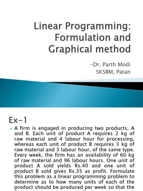 LPP Using Graphical Method 的图像结果