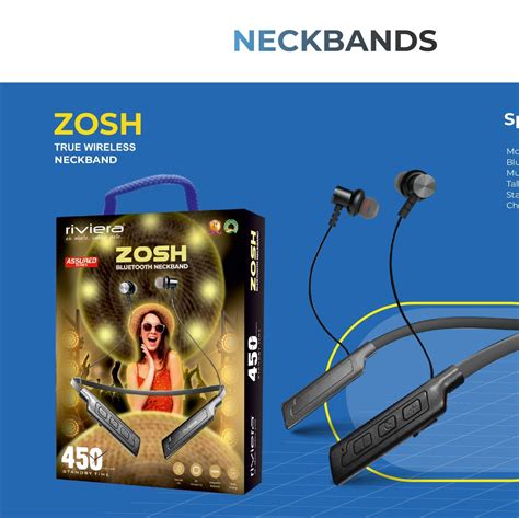 Riviera Bluetooth Neckbands – Fast Charging & Extended Talktime ...