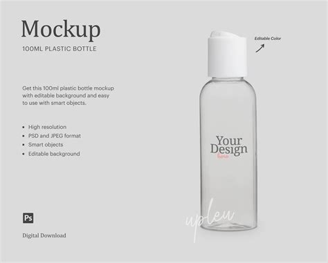 100 Ml Plastic Bottle Mock Up Lotion Bottle Mock Up Toner - Etsy India