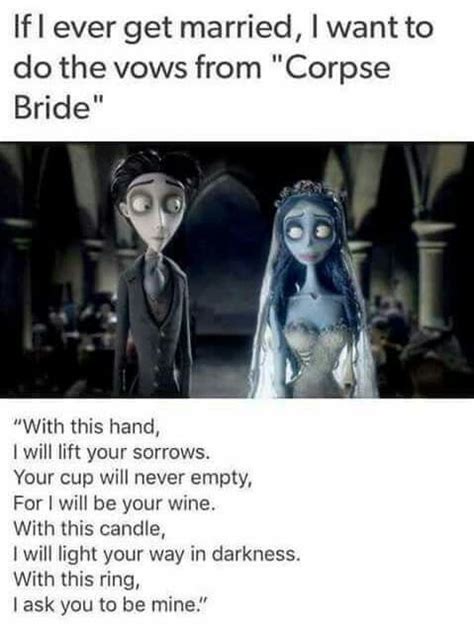 Image result for The Corpse Bride by Tim Burton Wedding Vows