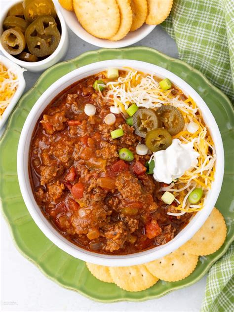 Thick and Hearty No Bean Chili Recipe (Slow Cooker) - Intentional ...