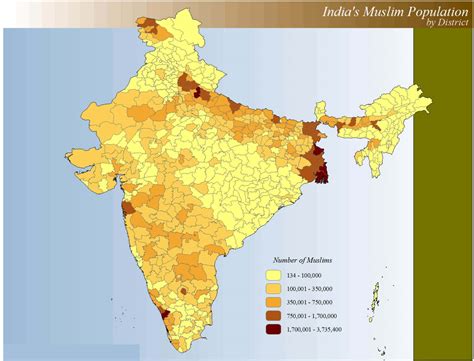 Muslim Population Map - Guide of the World
