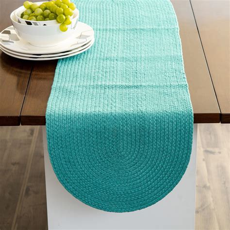 Buy Colour Connect Textured Runner - Cotton - Table Runner 120 cm L x ...