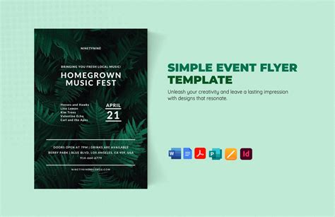 Event Flyer Samples 的图像结果