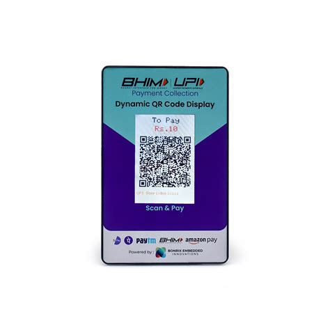 BHIM UPI PAYMENT Collection using Dynamic QR Code Display Device ...