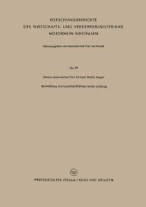 Entwicklung von Leuchtstoffroehren hoher Leistung: Buy Entwicklung von ...