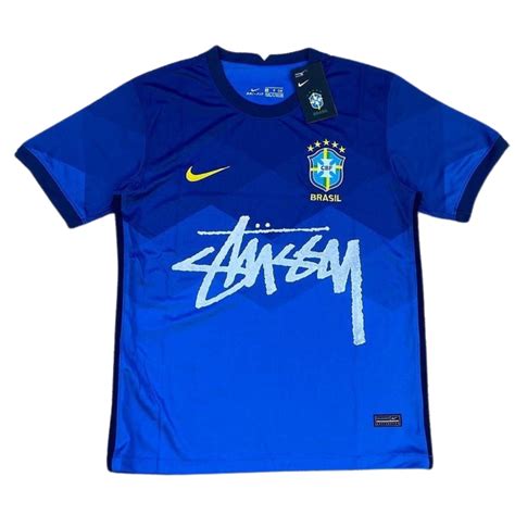 Stussy Brazil Jersey | Streetwear Football Shirt - The Kit Vault