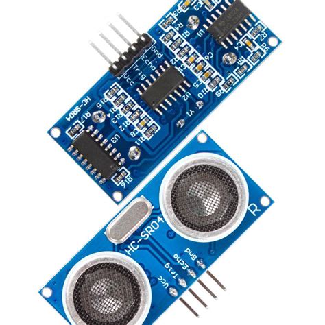 Electronic Spices Combo of Ultrasonic Module HC-SR04 2pcs with Mounting ...