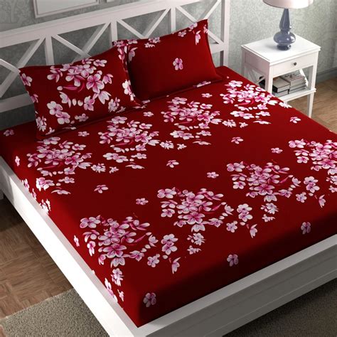 CG HOMES Bed Sheet, Bedsheet for Double Bed, Double Bedsheet, Printed ...