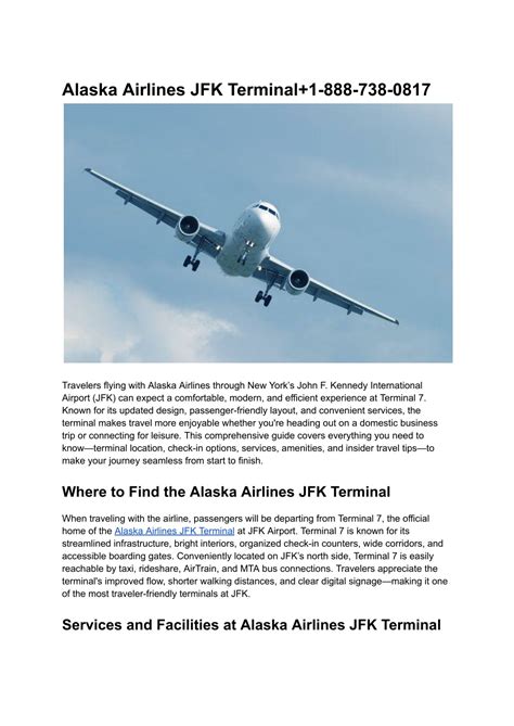 PPT - _Alaska Airlines JFK Terminal 1-888-738-0817 (1) PowerPoint ...