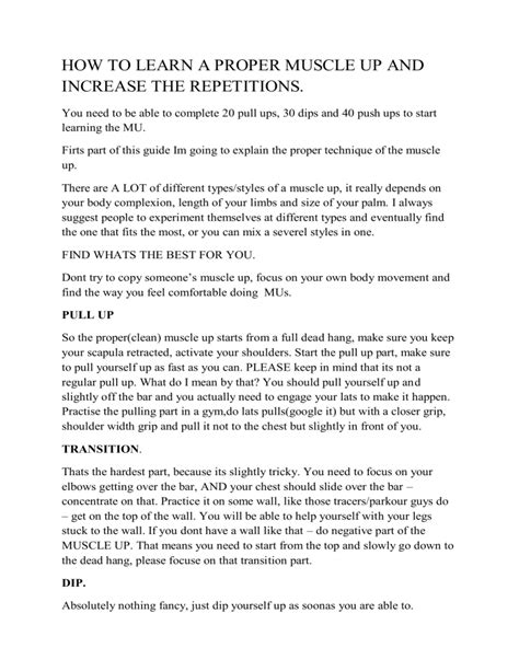 Image result for Muscle Up Tutorial