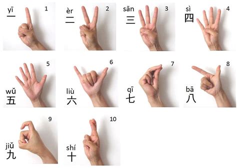 Image result for Chinese Sign Language Numbers