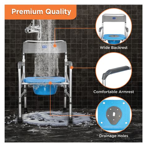 Buy Vissco Foldable Commode Shower Chair at Best Price in Chennai