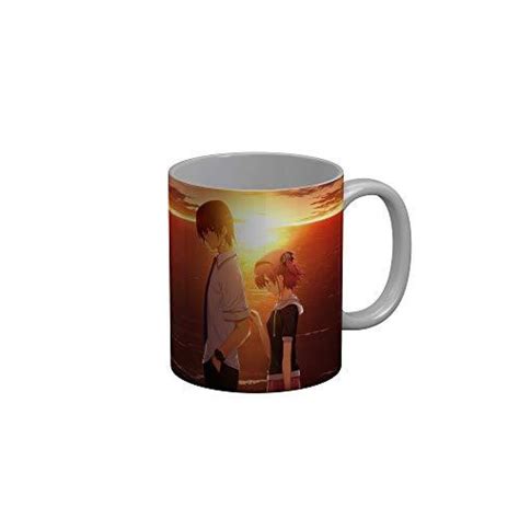 FunkyDecors Anime Girl Gothic Cat Girl Ceramic Mug, 350 ML, Multicolor