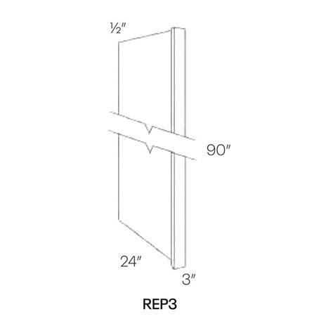 CNC Cabinetry 24-in W x 3-in H x 84-in D Dove Door and Drawer Base ...