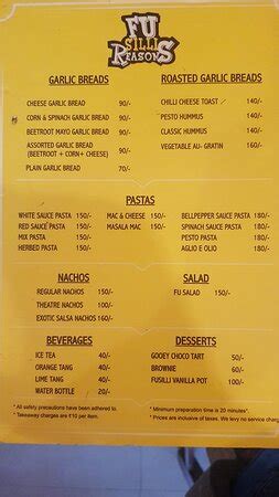 FUSILLI REASONS, Chennai (Madras) - Restaurant Reviews, Phone Number ...