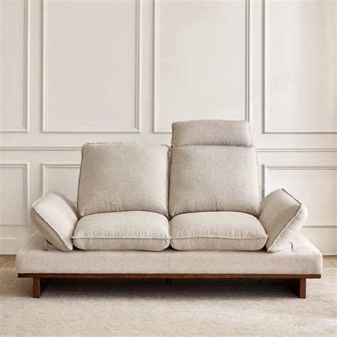 Buy Clair Fabric 2-Seater Sofa with Motion Backrest - Beige from Home ...