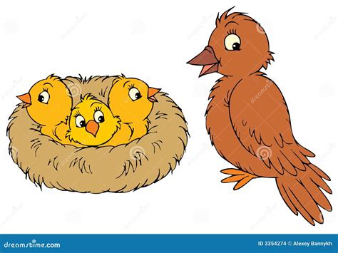 Nest (vector clip-art) stock vector. Illustration of clipart - 3354274