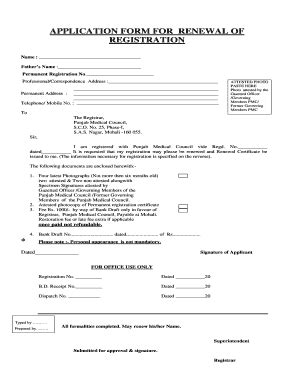 Medical Council Renewal Form - Fill Online, Printable, Fillable, Blank ...