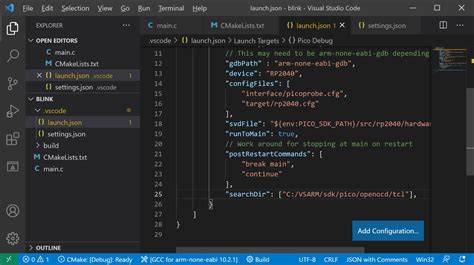 Debugging the Raspberry Pi Pico with picoprobe, OpenOCD, GDB, and VS Code