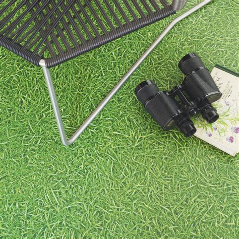 Buy Artificial Grass Effect Cushion Vinyl Flooring Sheet Lino (3m x 2m ...