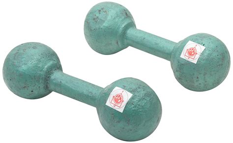 Buy CP Foundry Cast Iron Dumbell, 4 kg x 2 (Green) Online at Low Prices ...
