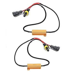 Adium LED Light Decoder, 12V Anti Flicker LED Resistor Decoder Plug and ...