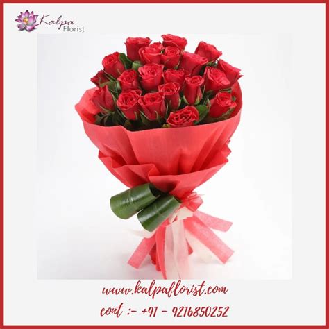 Romantic Red Roses Bouquet ( Best Flowers Shop Near Me ) – Kalpa Florist