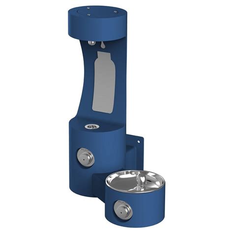 Elkay LK4408BF Outdoor Wall Mount Bottle Filler + Drinking Fountain ...