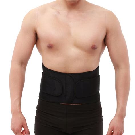 94*20cm adjustable self heating elastic back lumbar support belt pain ...