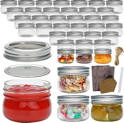 Amazon.com: WILLDAN Set of 24-4OZ Mason Jars With Regular Lids Rose ...