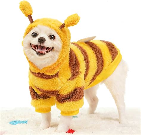 Amazon.com : Fleece Dog Hoodie Sweater for Small Dogs with Leash Ring ...