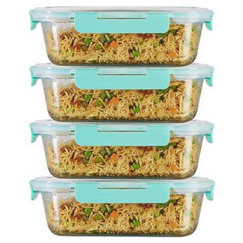 Buy Allo Foodsafe Glass Containers With Lids With Break Free Lock,Oven ...