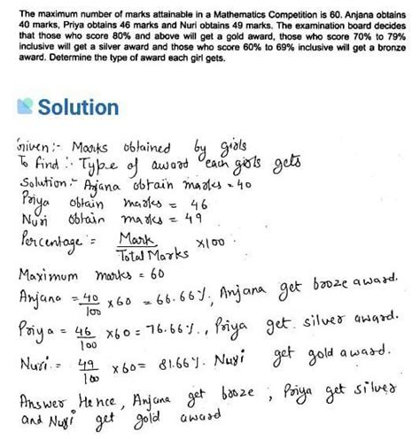 1. The maximum number of marks attainable at a Mathematics competition ...
