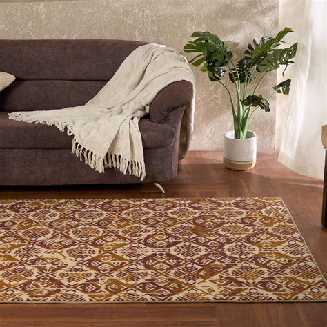 Buy Welspun Wonder-Full Geometric Carpets for Living Room and Bedroom ...