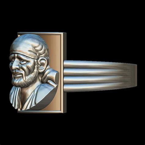 Buy Sai Baba 3D Model Beautiful Ring Online