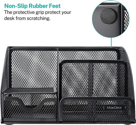 Buy MaxGear Mesh Desk Organizer Office Desktop Organizer with Drawer ...