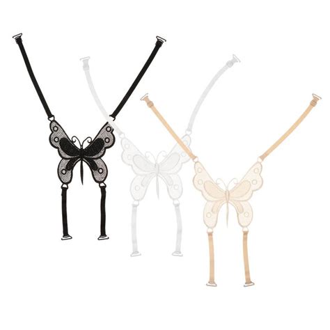 ⚡️Buy Adjustable Butterfly Lace Cross Back Bra Strap Replacement ...