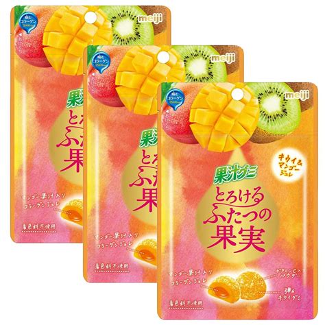 Buy Fruit Juice Gummy Two Fruits That Melt Kiwi And Mango Jure 1.8oz ...