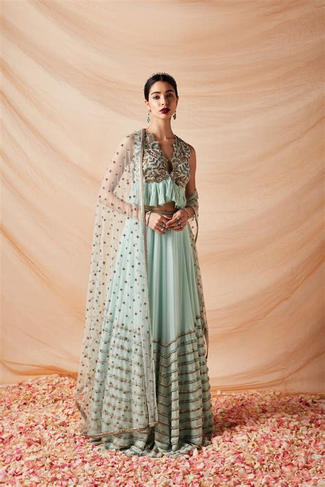 IDA ANTIQUE GOLD BEADWORK LEHENGA – Rhea Pillai Rastogi