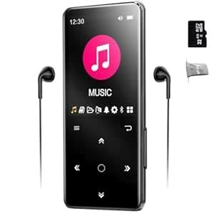 MP3 Player, 32GB MP3 MP4 Players with Bluetooth 5.2 Supports Lossless ...