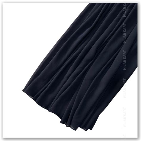 Premium Malaysian Georgette Hijab- Indigo Blue – Hijab Kart